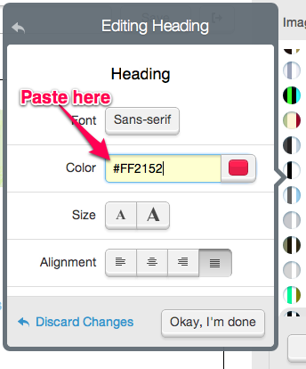 copy colors from website, hex codes here