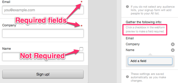 making fields required in your webform