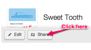 Share webform Button