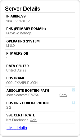 Account Details